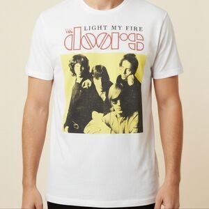 The Doors Unisex White Band Tee / Graphic Tee